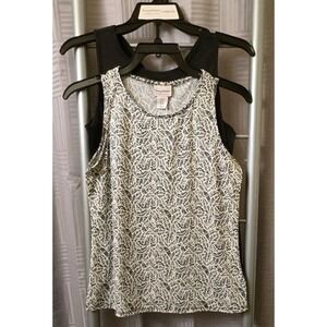 Tommy Bahama Everyday Active Two Piece Tank Set-Women's XS-Black & White-NWT